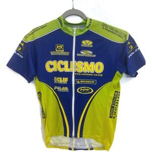 Voler Ciclismo Cycling Jersey Mens Large Full Zip Clif Bar Michelin Made USA